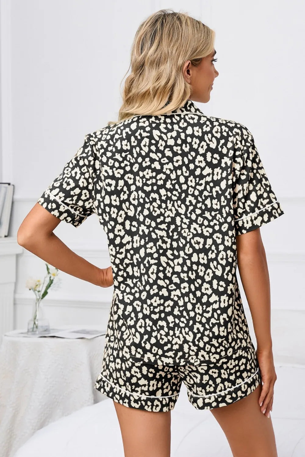 Leopard Short Sleeve lounge set