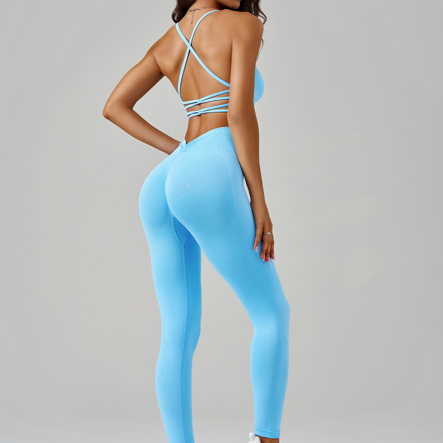 Fitness model yoga set